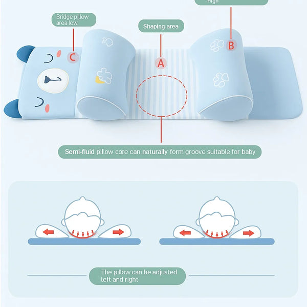 Adjustable Newborn Baby Head Shaping Pillow