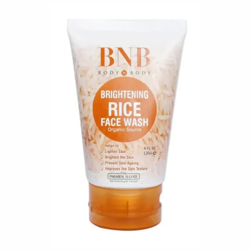 BNB 3 In 1 Rice Extract & Glow Kit - Rice Face Wash + Rice Scrub + Rice Face Mask